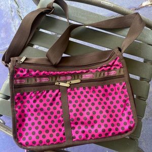 Lesportsac pink bag with coin bag